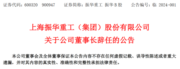 线下配资官网 上海振华重工(集团)股份有限公司董事长刘成云辞任