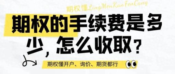 最专业炒股配资平台 期权的手续费是多少, 怎么收取?